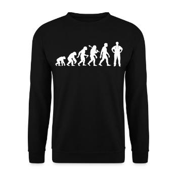 Arzt Evolution Doktor Für Mediziner - Unisex Pullover - Schwarz - Vorne - Alina (178cm) & Michal (187cm)