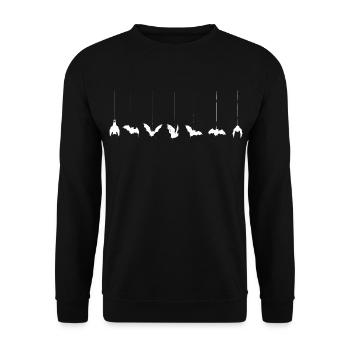 Bats On A Thread - Unisex Pullover - Schwarz - Vorne - Alina (178cm) & Michal (187cm)