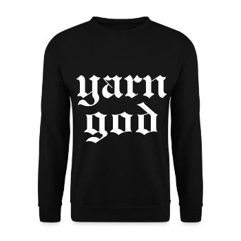 Yarn God - Unisex Pullover - Schwarz - Vorne - Alina (178cm) & Michal (187cm)