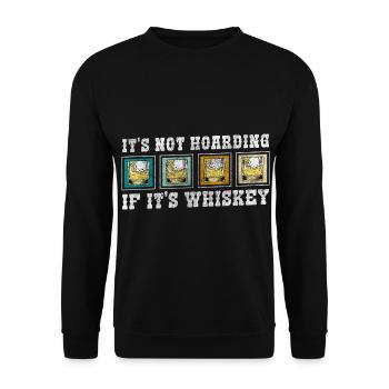 Rum Genießer Mann Scotch - Unisex Pullover - Schwarz - Vorne - Alina (178cm) & Michal (187cm)