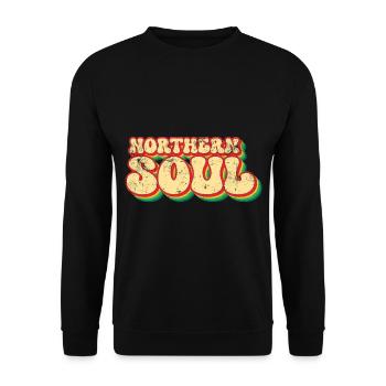 Northern Soul Rétro - Sweat-shirt Unisexe - noir - Devant - Alina (178cm) & Michal (187cm)