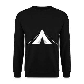 Camping Camping Camping Camping Camping Camping Camping Vacances - Sweat-shirt Unisexe - noir - Devant - Alina (178cm) & Michal (187cm)