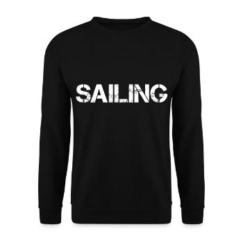 Sailing White - Unisex Sweatshirt - black - Front - Alina (178cm) & Michal (187cm)