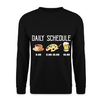 Maler und Lackierer, der Beste und Nervigste Beruf - Unisex Pullover - Schwarz - Vorne - Alina (178cm) & Michal (187cm)