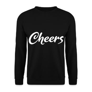 Cheers - Unisex Sweatshirt - black - Front - Alina (178cm) & Michal (187cm)