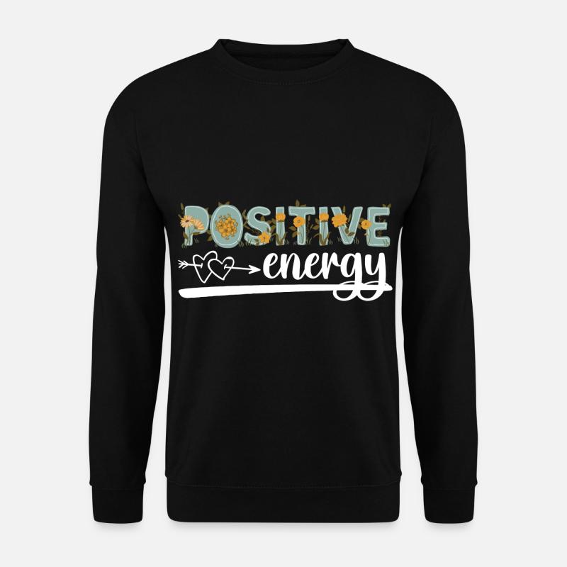 Motivation optimistically strong - Unisex Sweatshirt - black