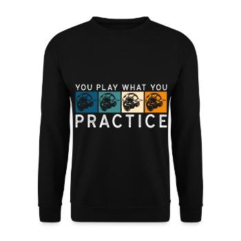 Baseball bat winner team USA - Unisex Sweatshirt - black - Front - Alina (178cm) & Michal (187cm)