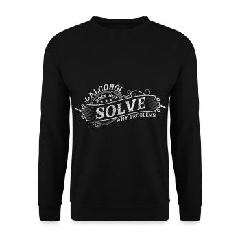 Bière Arrêter la vie - Sweat-shirt Unisexe - noir - Devant - Alina (178cm) & Michal (187cm)