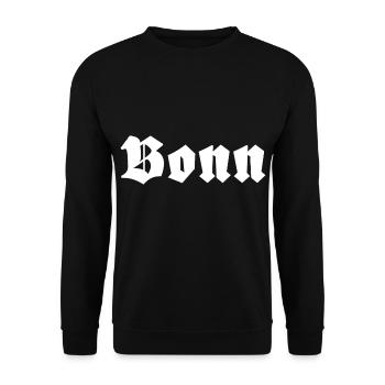 Bonn - Unisex Pullover - Schwarz - Vorne - Alina (178cm) & Michal (187cm)