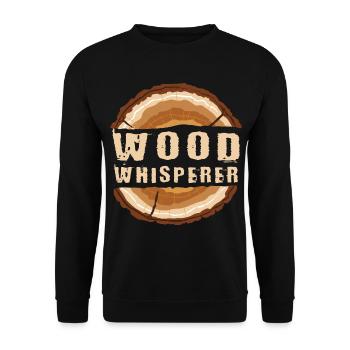 Murmures de bois - Sweat-shirt Unisexe - noir - Devant - Alina (178cm) & Michal (187cm)