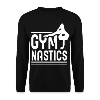 Gymnastics Gymnast Gymnastin Gymnastics - Unisex Sweatshirt - black - Front - Alina (178cm) & Michal (187cm)