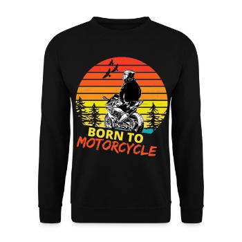 Motorcycle Lifestyle / Motorcycle / Motorcycles biker - Unisex Sweatshirt - black - Front - Alina (178cm) & Michal (187cm)