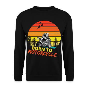 Motocycles / moto / moto biker - Sweat-shirt Unisexe - noir - Devant - Alina (178cm) & Michal (187cm)