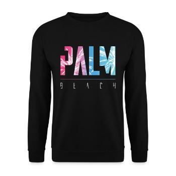Palm Beach - Unisex Sweatshirt - black - Front - Alina (178cm) & Michal (187cm)