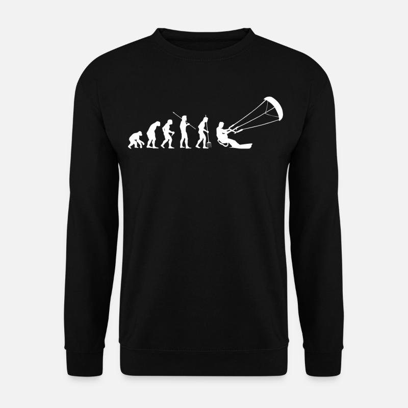 Kitesurfen Kitesurf Kitesurfer Kiteboard - Unisex Pullover - Schwarz