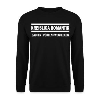 Kreisliga Romantik - Unisex Pullover - Schwarz - Vorne - Alina (178cm) & Michal (187cm)