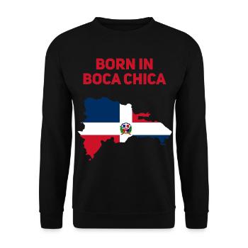 Boca Chica Dominican Republic - Unisex Sweatshirt - black - Front - Alina (178cm) & Michal (187cm)