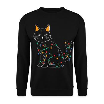 Cadeaux de Noël Noël - Sweat-shirt Unisexe - noir - Devant - Alina (178cm) & Michal (187cm)