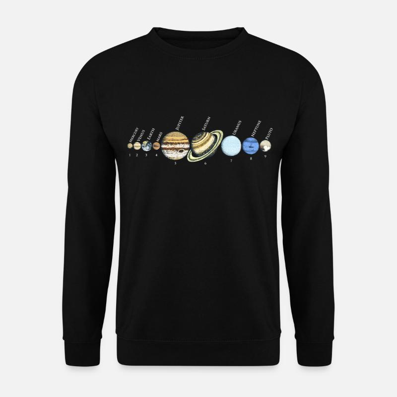 Système solaire Planètes astrophysiques, Système solaire - Sweat-shirt Unisexe - noir