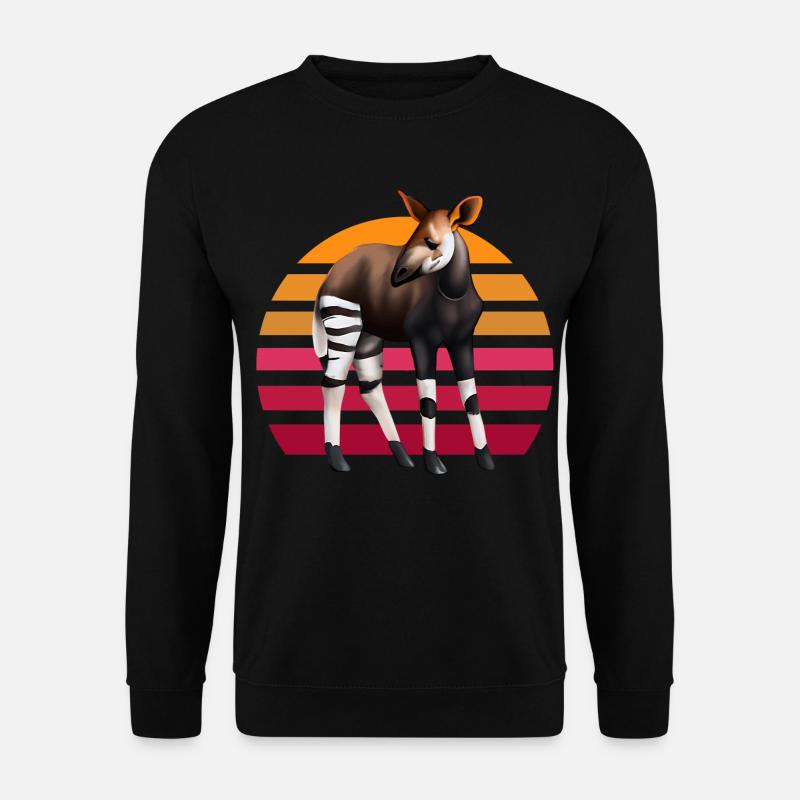 Süßes Okapi - Unisex Pullover - Schwarz