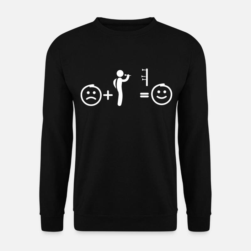 Jouer aux fléchettes me rend heureux - Sweat-shirt Unisexe - noir