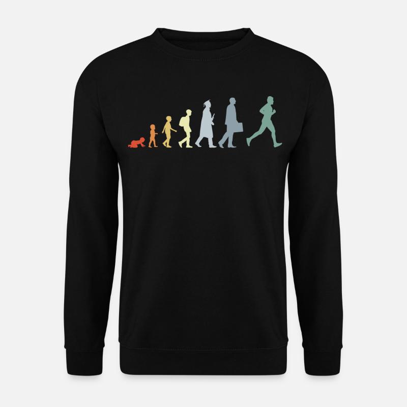 Évolution du coureur - Sweat-shirt Unisexe - noir