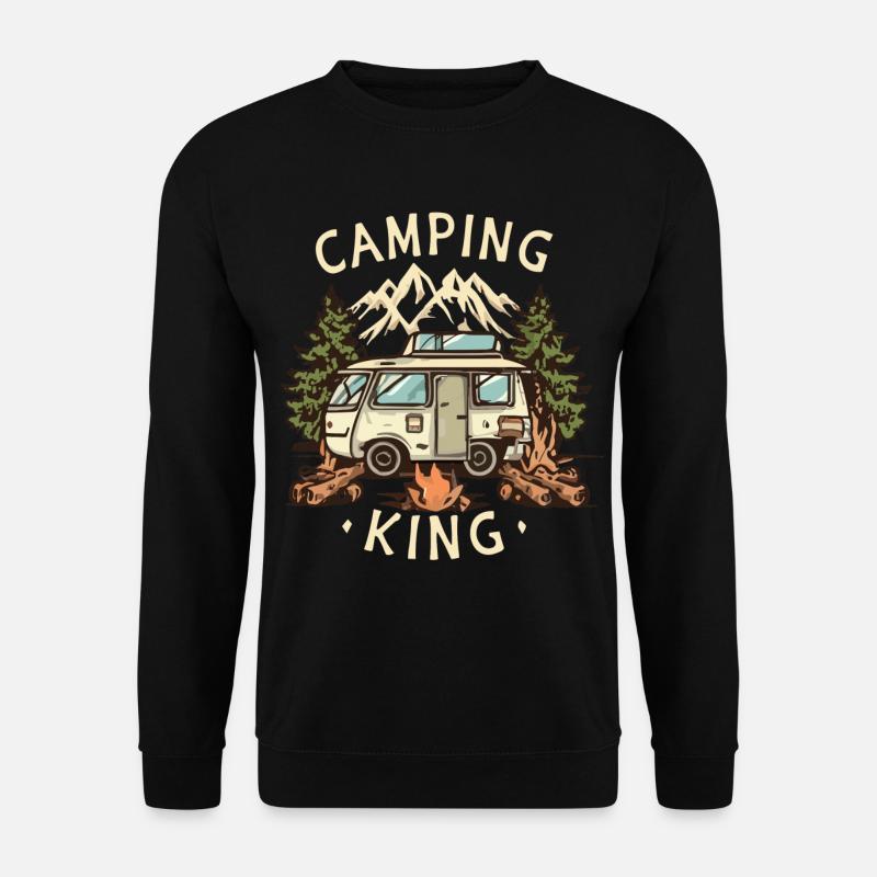 Camping King - Unisex Sweatshirt - black