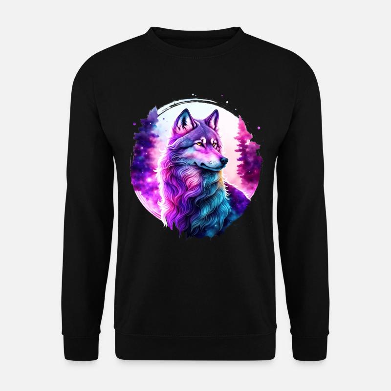 Wolf - Unisex Sweatshirt - black