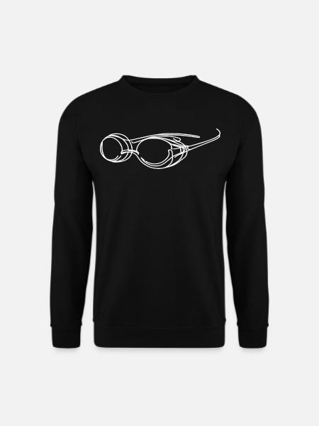 Swimming Goggles Sketch - Unisex Sweatshirt - black