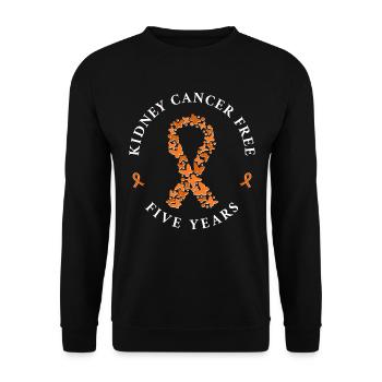 Cancer du rein sans cancer du rein pendant 5 ans - Sweat-shirt Unisexe - noir - Devant - Alina (178cm) & Michal (187cm)