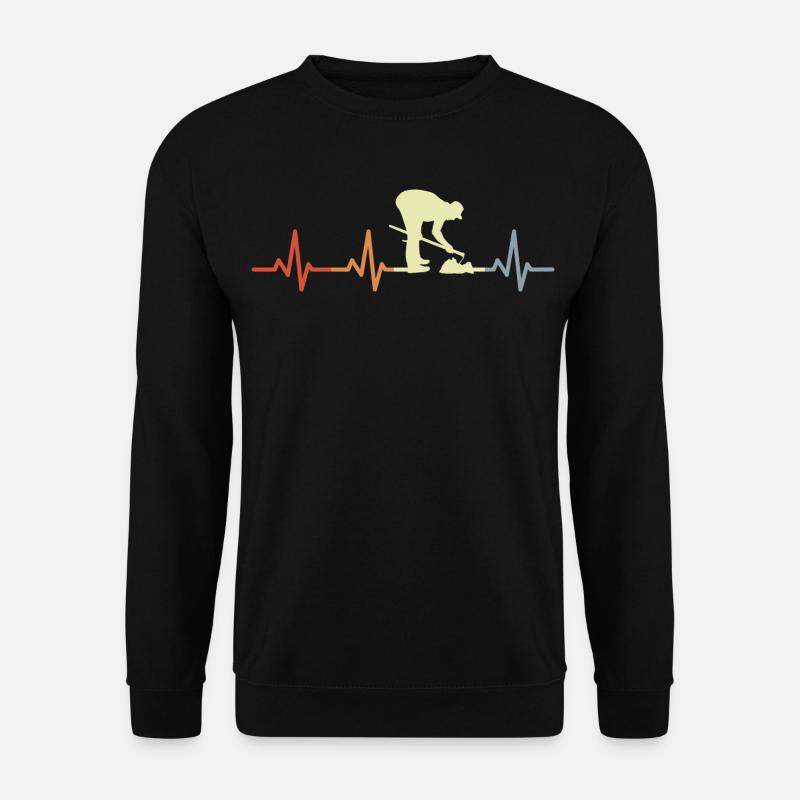 Landwirt Kardiogramm - Unisex Pullover - Schwarz