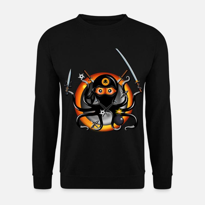 Ninja Octopus - Unisex Sweatshirt - black