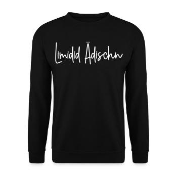 Limidid Ädischn - Unisex Pullover - Schwarz - Vorne - Alina (178cm) & Michal (187cm)
