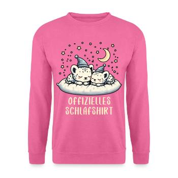 Offizielles Schlafshirt Schneeleopard - Unisex Pullover - Pink - Vorne