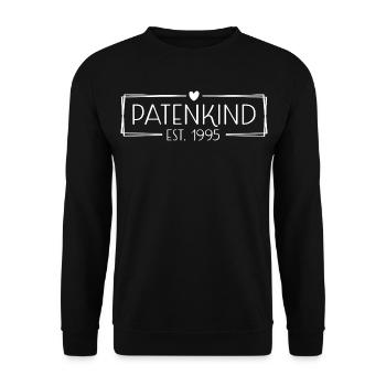 Patenkind est. 1995 - Unisex Pullover - Schwarz - Vorne - Alina (178cm) & Michal (187cm)