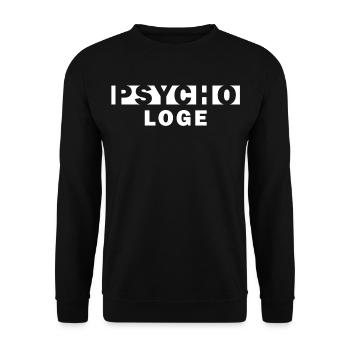 Psychologist – Mental Health Design - Unisex Sweatshirt - black - Front - Alina (178cm) & Michal (187cm)