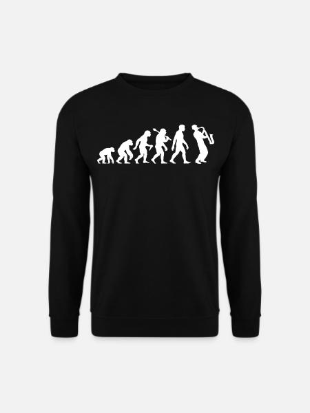 Saxophonist Evolution - Saxophone Jazz Musicians - Unisex Sweatshirt - black