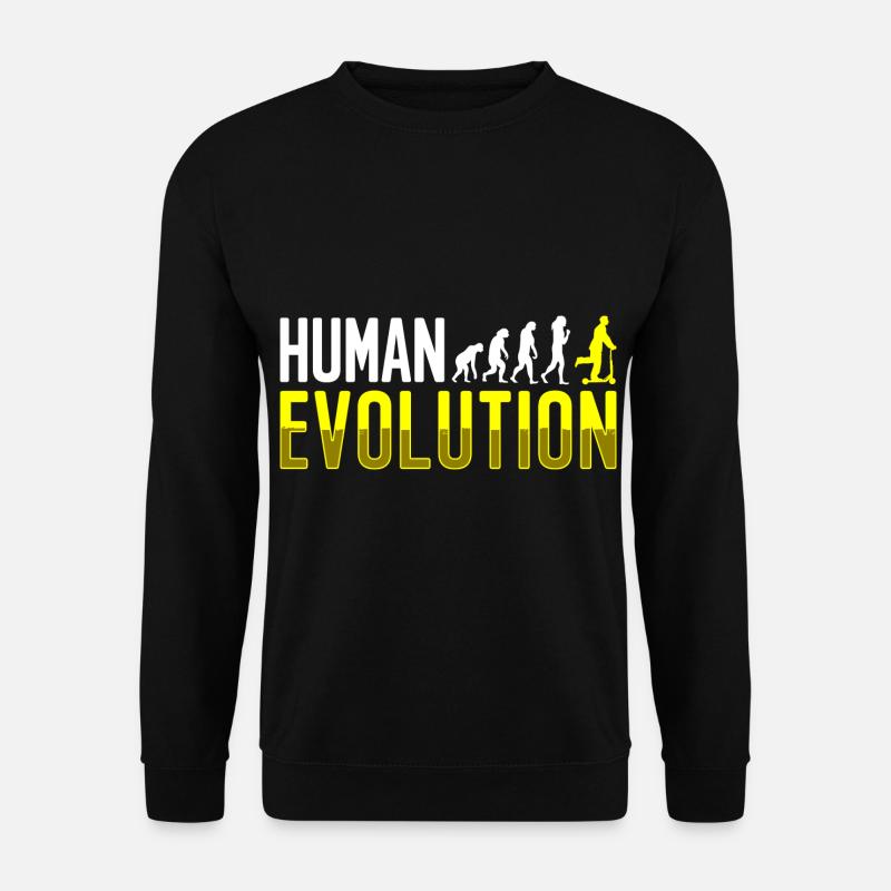 Rollerfahrer Elektrisch E-Roller Fortbewegung - Unisex Pullover - Schwarz