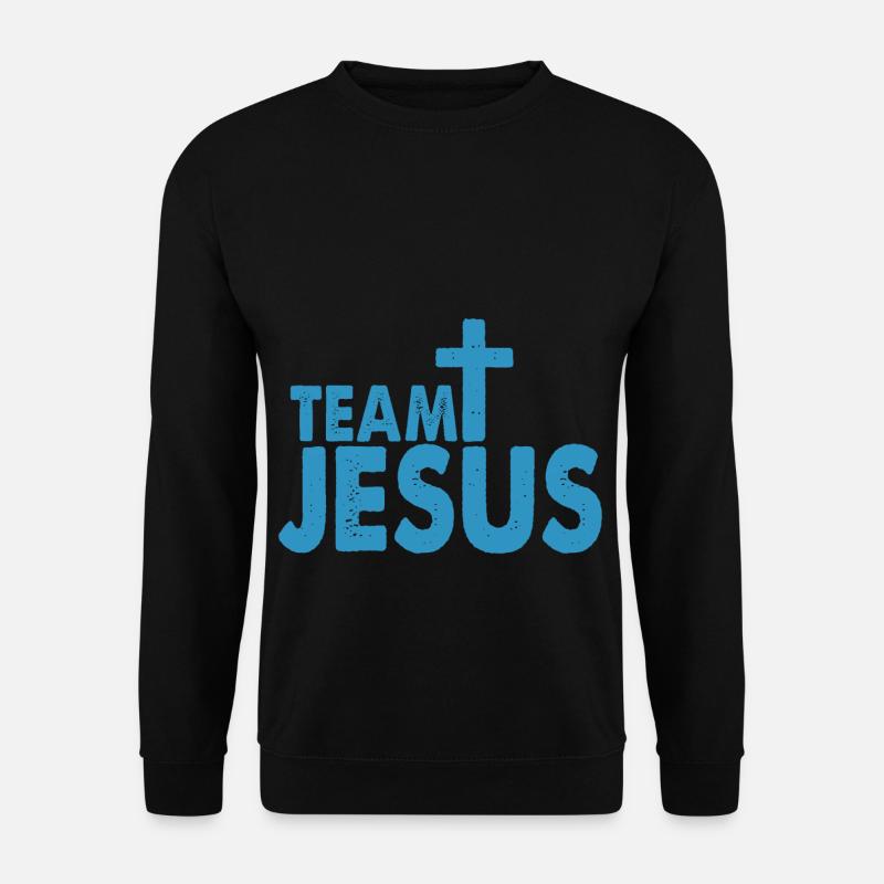 Team Jesus - Gott christlich Geschenkidee - Unisex Pullover - Schwarz