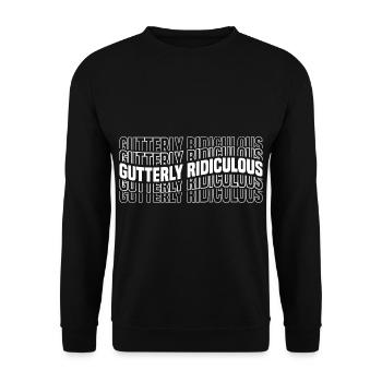 Gutterly Ridiculous 8 - Unisex Pullover - Schwarz - Vorne - Alina (178cm) & Michal (187cm)