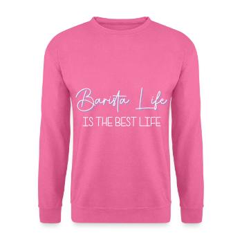 Espresso Milk Foam Morning Muffle - Unisex Sweatshirt - pink - Front
