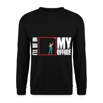 Peintre et vernisseur, le métier le meilleur et le plus ennuyeux - Sweat-shirt Unisexe - noir - Devant - Alina (178cm) & Michal (187cm)