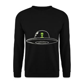 étranger - Sweat-shirt Unisexe - noir - Devant - Alina (178cm) & Michal (187cm)