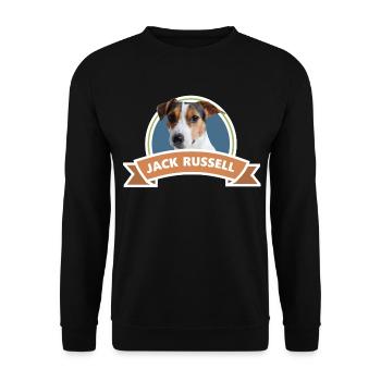 Jack Russel, dog, gift idea - Unisex Sweatshirt - black - Front - Alina (178cm) & Michal (187cm)