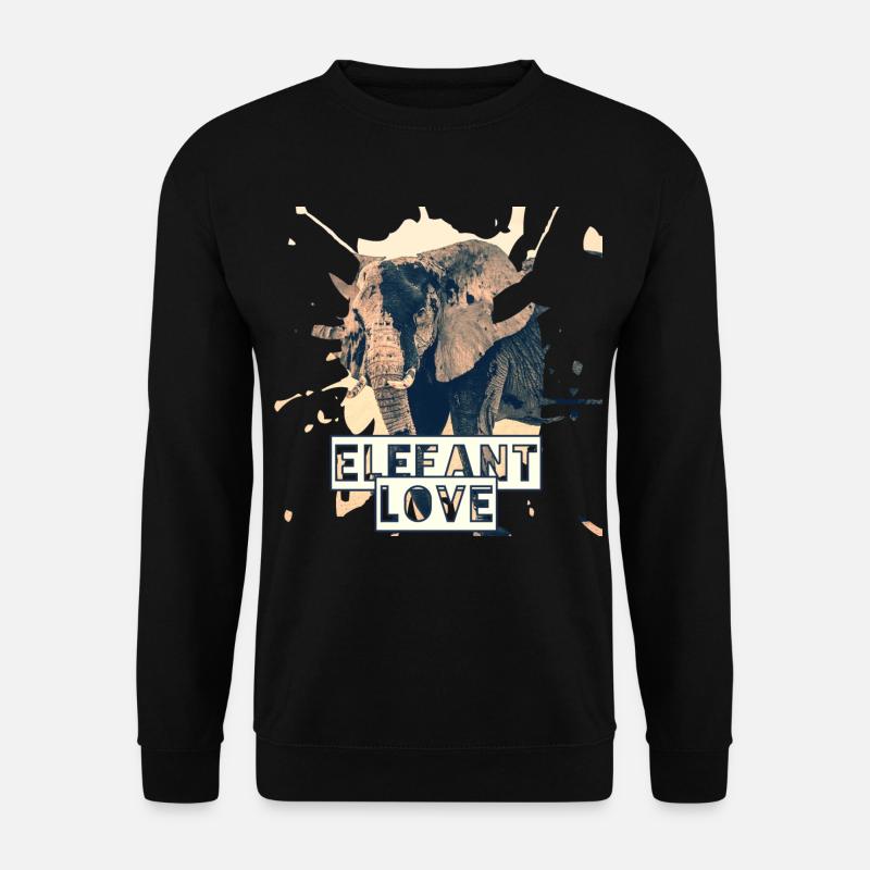 Eléphant - Sweat-shirt Unisexe - noir