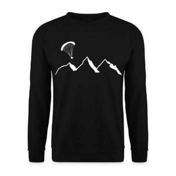 Paraglider - Unisex Sweatshirt - black - Front - Alina (178cm) & Michal (187cm)