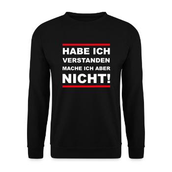 dicton drôle, idée cadeau - Sweat-shirt Unisexe - noir - Devant - Alina (178cm) & Michal (187cm)