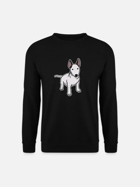 Bullterrier, Hund, Rasse, Hundehalter, Comic - Unisex Pullover - Schwarz