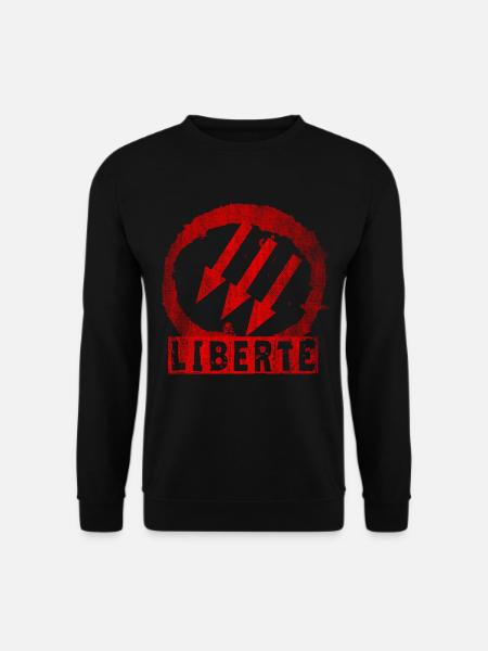 ANTIFA LIBERTÉ FREEDOM - Unisex Sweatshirt - black