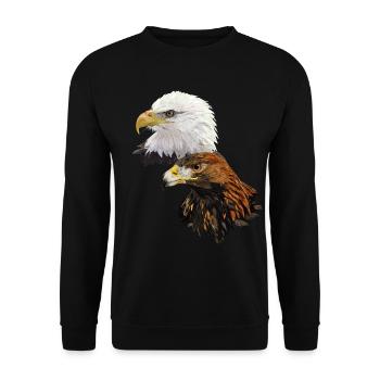 Eagles - Unisex Sweatshirt - black - Front - Alina (178cm) & Michal (187cm)